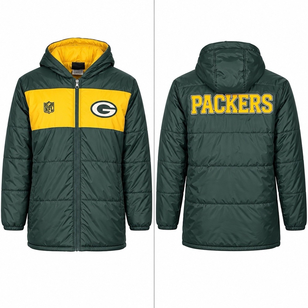 Vintage NFL Team Apparel Green Bay Packers Youth Large (14/16) Jacket Full Zip